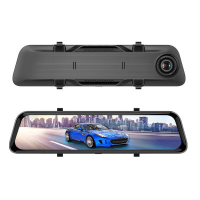 12 Inch Dual Lens Car DVR Dash Cam 1080P 2K Streaming Media Rearview Mirror Night Vision Loop Recording