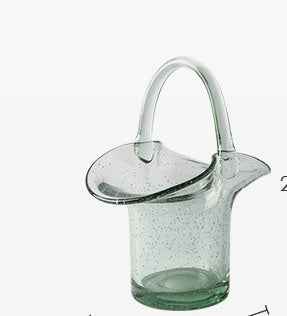 Sarah Express Glass Bag Vase Nordic Hydroponic Flower Holder - Transparent Handbag Design Small bag vase