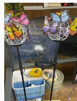 Solar Butterfly Garden Lights - LED Waterproof Outdoor Lawn Stakes Decorative Yard Art