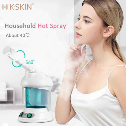 Portable Vapour Ozone Vaporizador Facial Steamer Face Care Skin Relax Moisturizer Beauty Aroma Herbal Steaming Face Spa Device