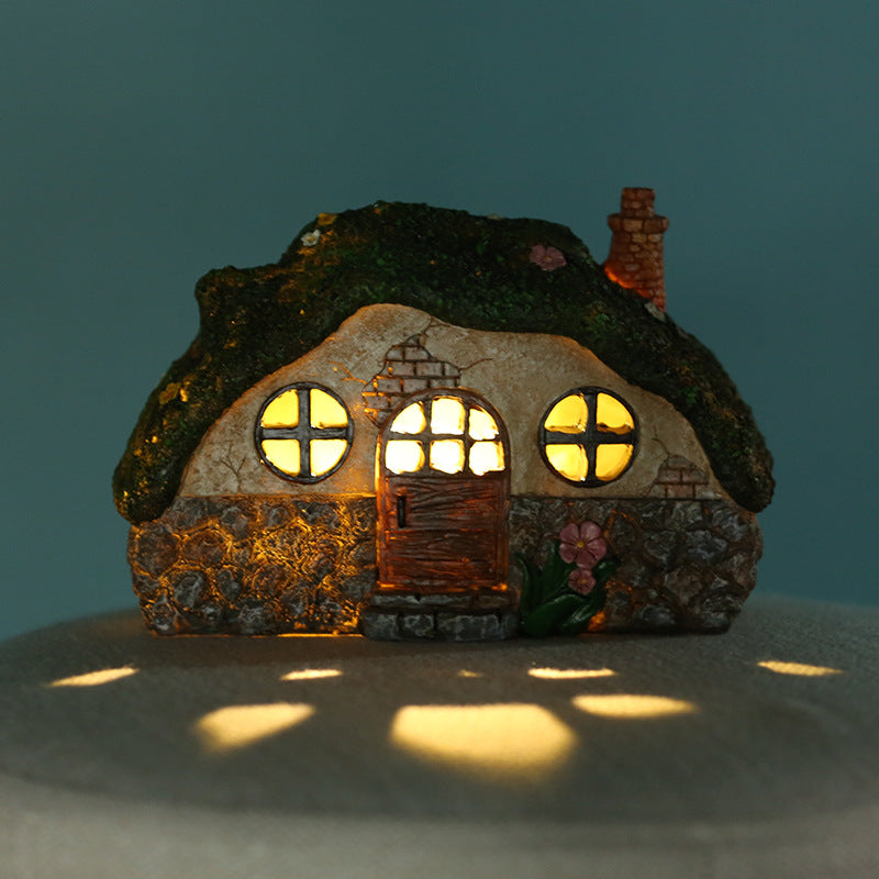 Solar Powered Fairy House Garden Light - Decorative LED Lawn Lamp
