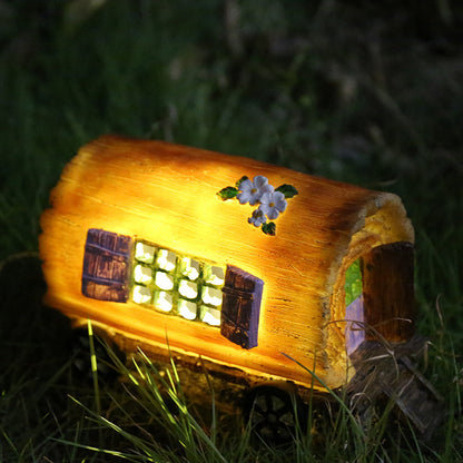 Solar Powered Fairy House Garden Light - Decorative LED Lawn Lamp