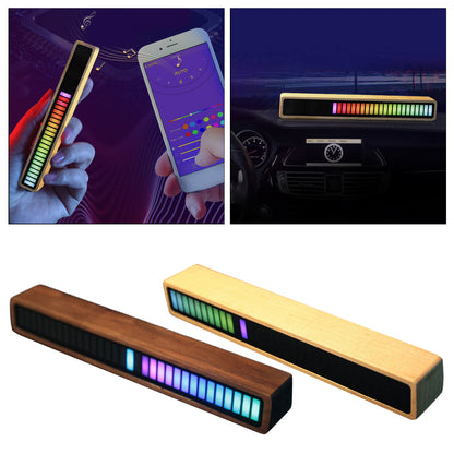 LED Music Spectrum Rhythm Light - Bluetooth Voice Control RGB Atmosphere Lamp