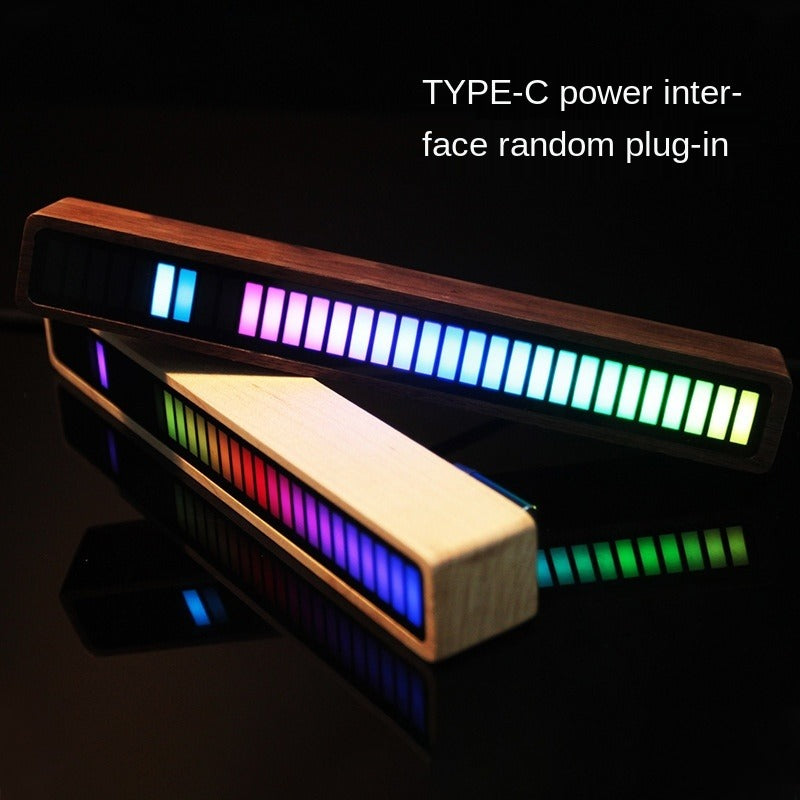 LED Music Spectrum Rhythm Light - Bluetooth Voice Control RGB Atmosphere Lamp