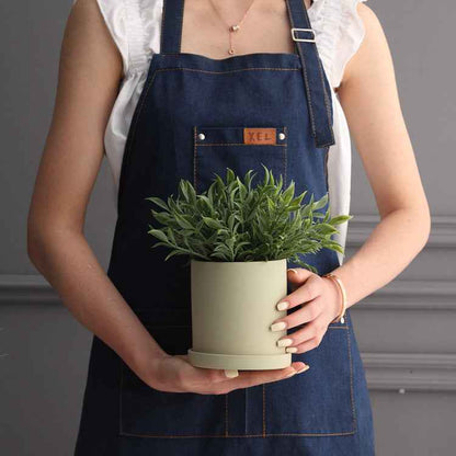 Sarah Express Nordic Ceramic Succulent Planter Pot with Drainage Hole - Desktop Flower Pot for Indoor Plants