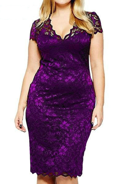 Women's Embroidered V-Neck Midi Dress with Eyelet Details