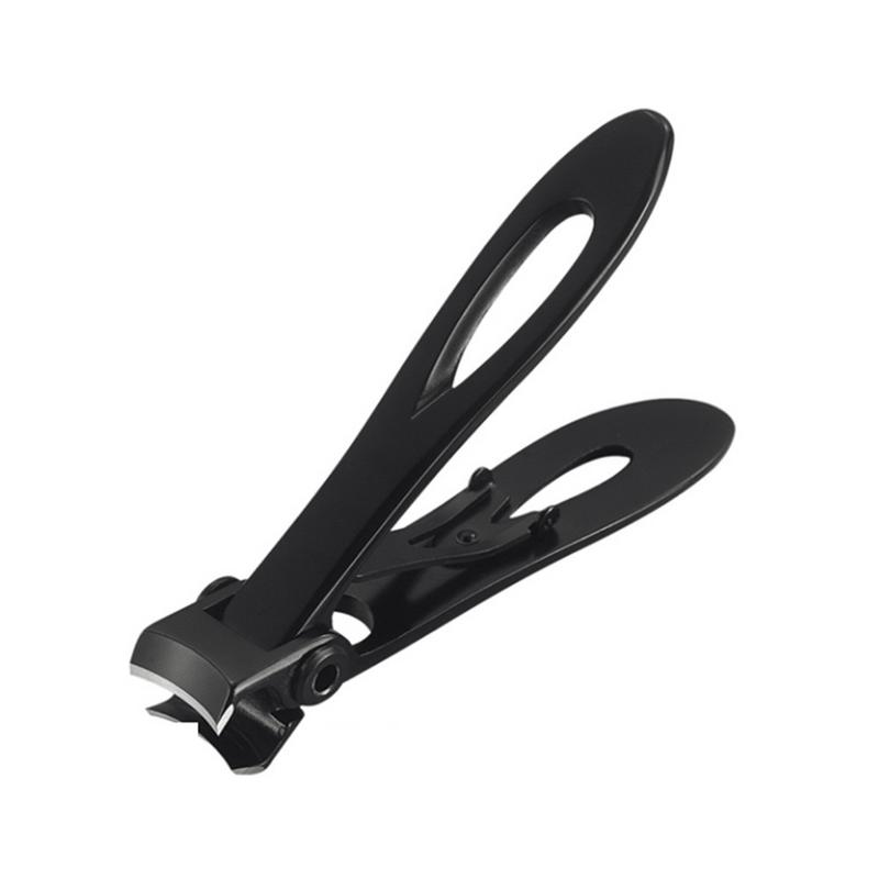 Sarah Express Premium Stainless Steel Nail Clippers for Thick Nails & Toenails - Professional Heavy Duty Trimmer Black
