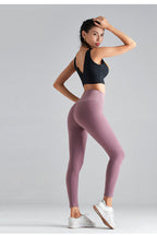 Sarah Express Women's Slim Fit Nylon Yoga Pants High Stretch Athletic Leggings Workout Activewear