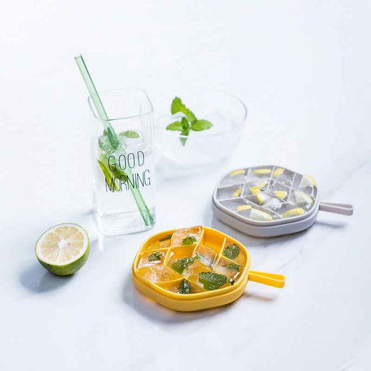 Sarah Express Hexagon Ice Cube Tray with Lid - 12 Cavity Silicone Mold for Ice Cubes, Chocolate & Popsicles