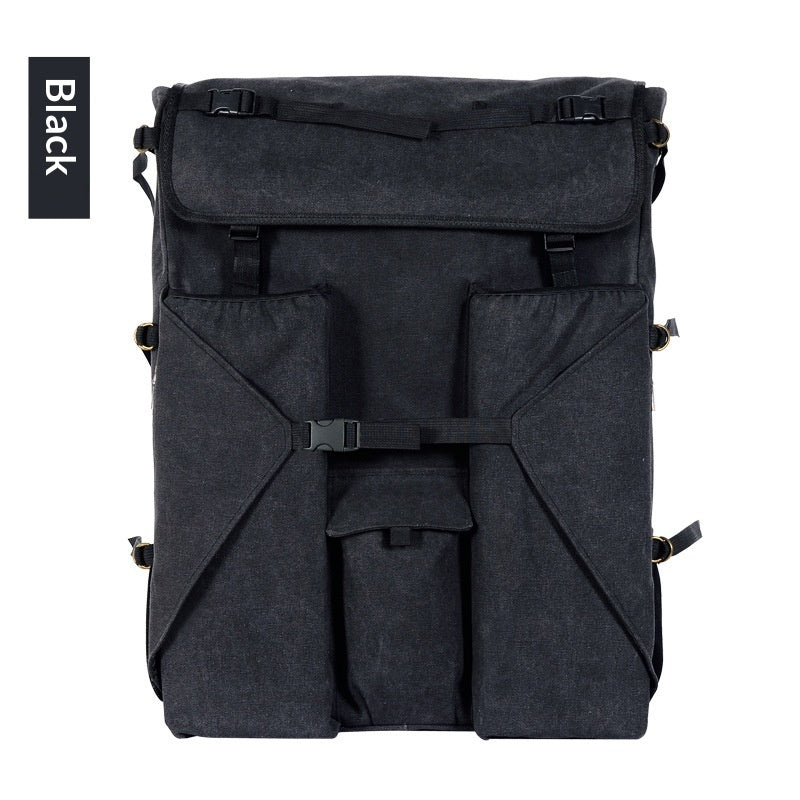 Sarah Express Art Students Sketch Bag Drawing Board Bag Multi-functional Canvas Storage Black Canvas Artboard Bag