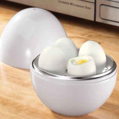 Sarah Express Microwave Egg Steamer - Cooks 4 Eggs in 5 Minutes | Quick Egg Cooker Photo Color