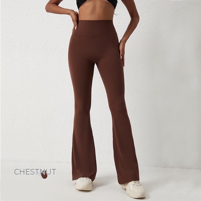 Sarah Express High Waist Wide Leg Fitness Pants Sculpting Nylon Blend