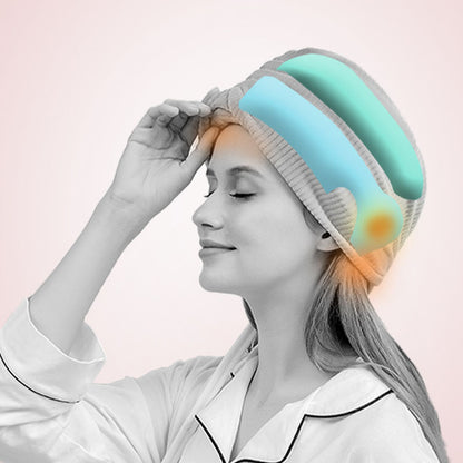 Air Pressure Head Massager with Hot Compress - Rechargeable Scalp Relaxation Device