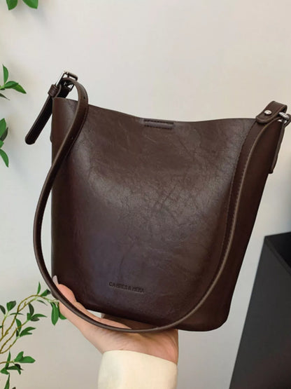 Sarah Express Women's Vintage Style Bucket Crossbody Bag