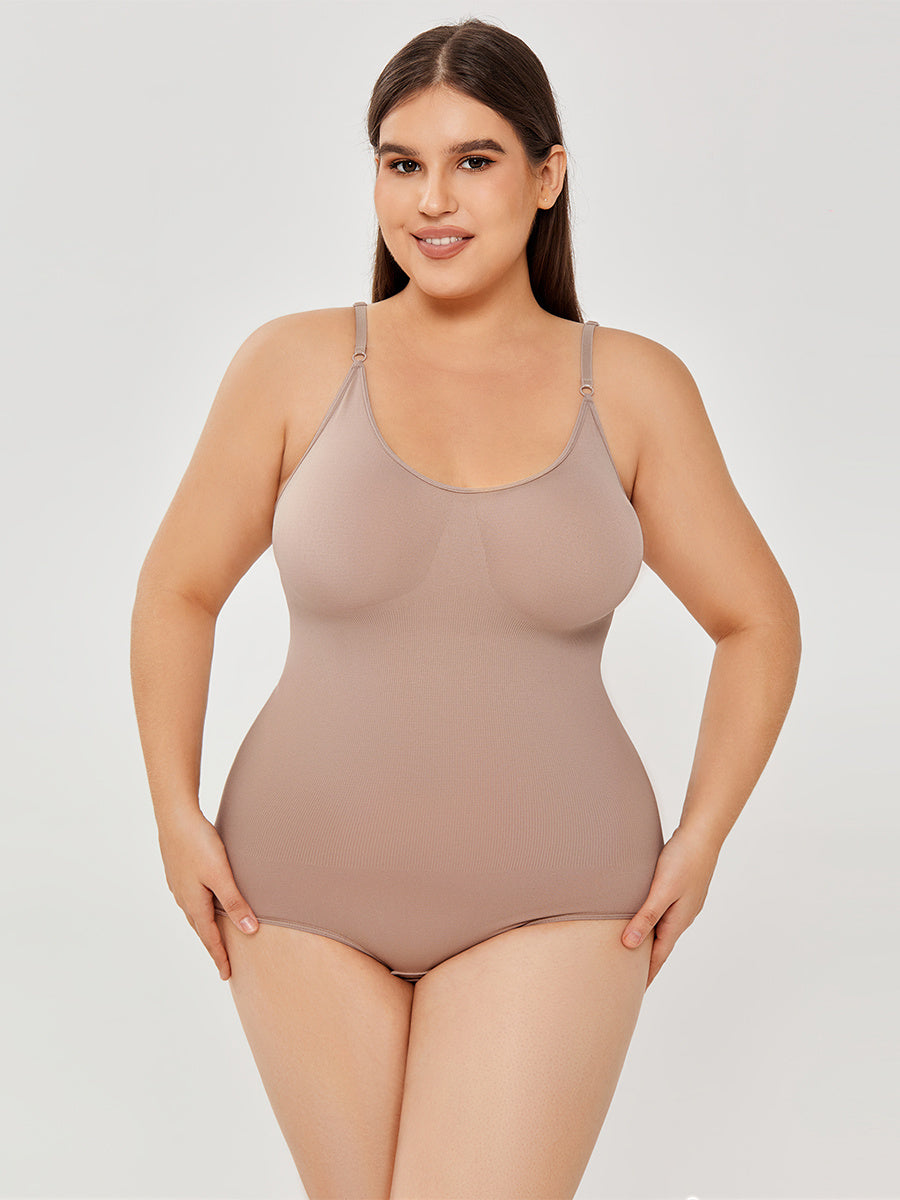 Women's Full Body Shaper Bodysuit Tummy Control Shapewear Bust Support