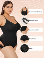 Women's Full Body Shaper Bodysuit Tummy Control Shapewear Bust Support