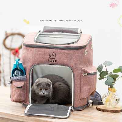 Sarah Express Transparent Portable Cat Backpack Pet Carrier - Ventilated Travel Bag for Cats & Small Dogs