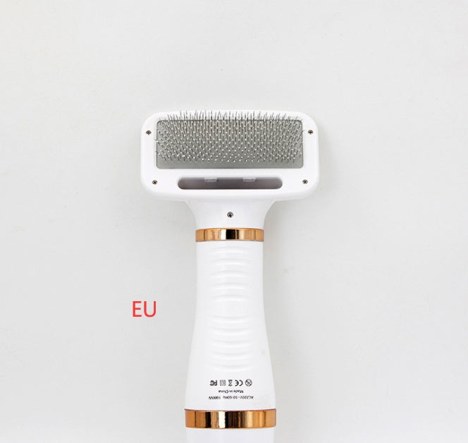 Sarah Express 2-in-1 Pet Hair Dryer Brush Comb for Dogs & Cats Gold EU