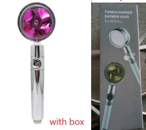 Sarah Express 360° Rotating High Pressure Shower Head with Water Saving Technology Purple with box