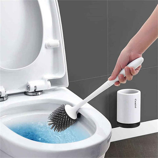 Sarah Express Modern Toilet Cleaning Brush Set with Holder - Wall Mounted Bathroom Cleaning Tool