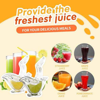 Sarah Express Bird Shape Lemon Juicer - Premium Acrylic Manual Citrus Squeezer Kitchen Gadget