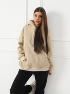 Sarah Express Women's Printed Long Sleeve Hoodie Sweatshirt - Casual Pullover Top for Fall Winter