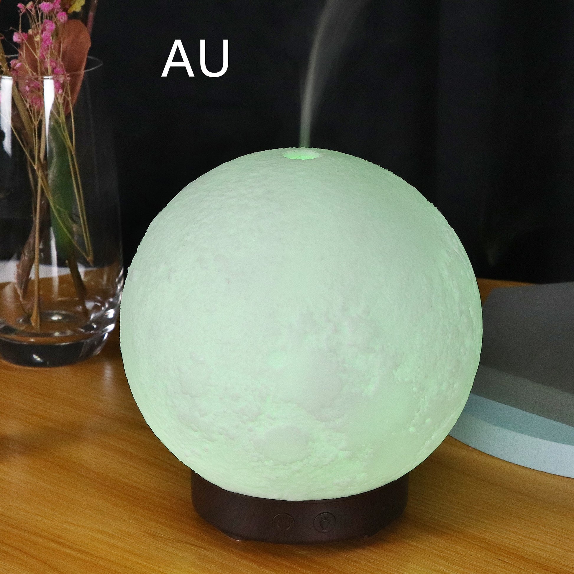Sarah Express Moon Light Ultrasonic Humidifier Aroma Diffuser Essential Oil Aromatherapy Mist Maker Dark wood AU