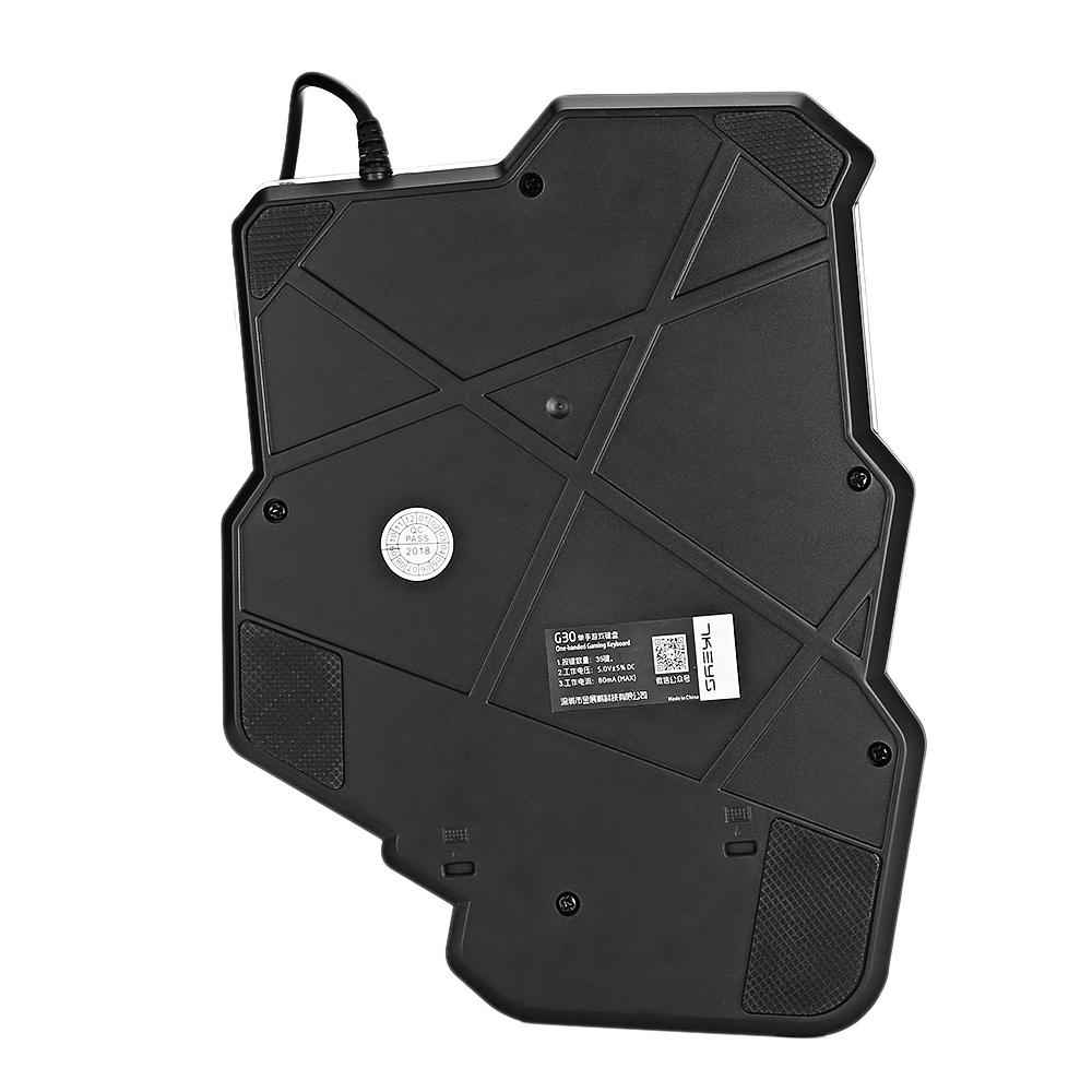 Sarah Express One-Handed RGB Mechanical Gaming Keyboard - Backlit Portable Mini Keypad Controller