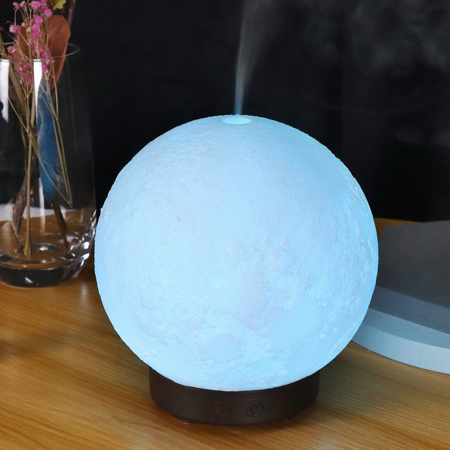 Sarah Express Moon Light Ultrasonic Humidifier Aroma Diffuser Essential Oil Aromatherapy Mist Maker