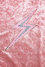 Sarah Express Women's Thunderbolt Sequin Long Sleeve Hoodie