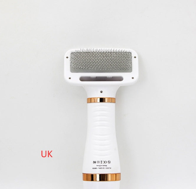 Sarah Express 2-in-1 Pet Hair Dryer Brush Comb for Dogs & Cats Gold UK