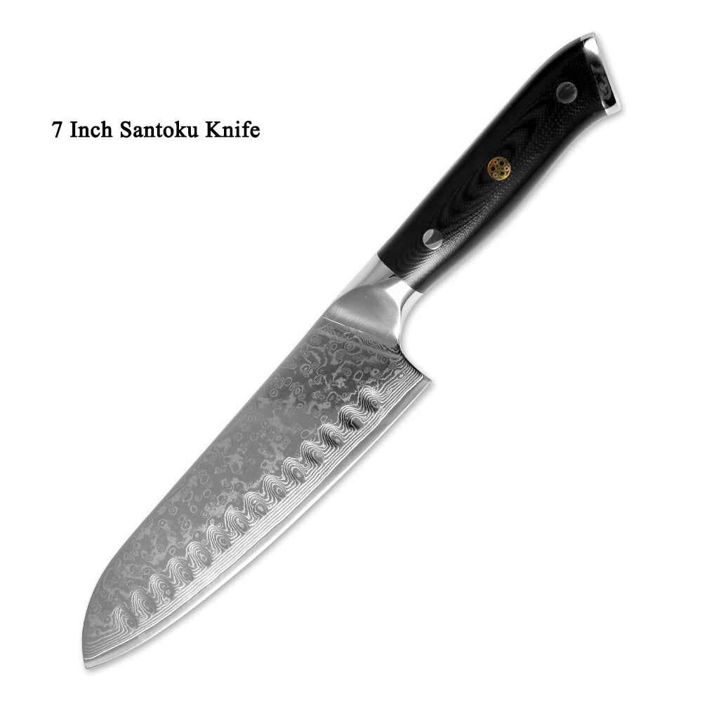 Sarah Express Japanese Damascus Steel Kitchen Knife - 67 Layer Professional Chef Knife Santoku knife