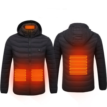 Sarah Express USB Heated Vest Jacket - Electric Thermal Heating Coat Winter Warmth Black Zone4