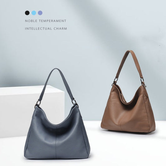 Sarah Express Women's High-Capacity Genuine Leather Crossbody Shoulder Bag | Retro Style