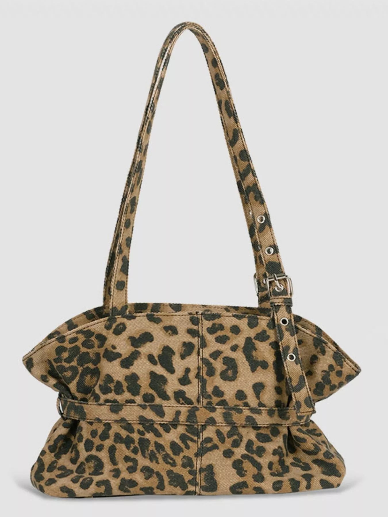 Sarah Express Women's Leopard Adjustable Strap Handbag Red ONESIZE