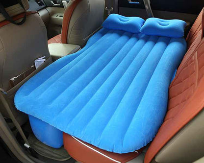 Sarah Express Premium Car Travel Bed - Universal Fit SUV Backseat Air Mattress with Pump blue