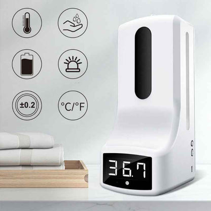 Sarah Express Automatic Touchless Soap Dispenser with Infrared Temperature Measurement
