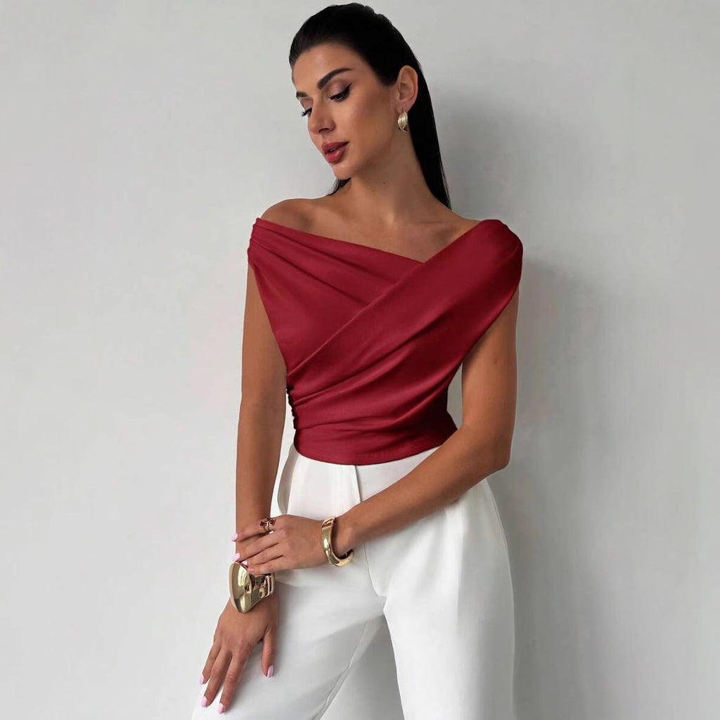 Sarah Express Sleeveless Solid Color Tank Top Women's Casual Work Tee