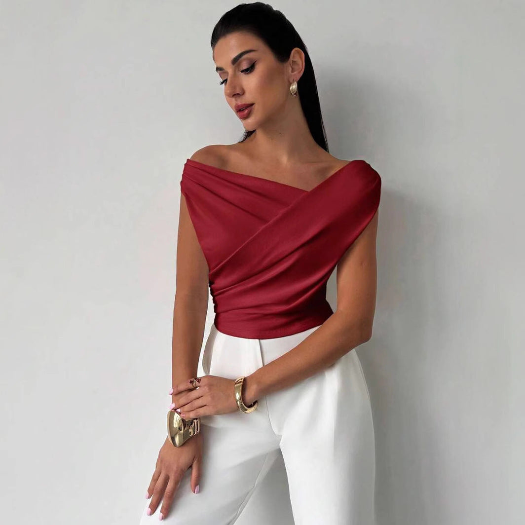 Sarah Express Sleeveless Solid Color Tank Top Women's Casual Work Tee