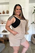 Sarah Express Women’s Plus Size Textured Sleeveless Romper Casual