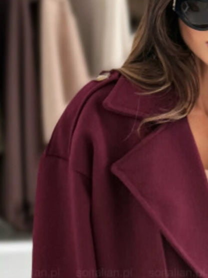 Sarah Express Women's Double-Breasted Cropped Outerwear