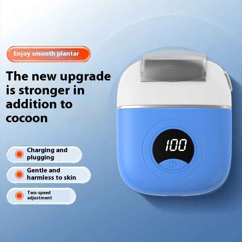 Sarah Express Electric Rechargeable Foot Grinder Pedicure Tool - Professional Callus Remover with 3 Grinding Heads