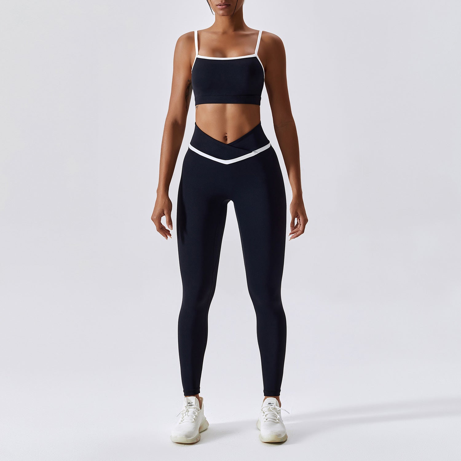 Sarah Express Women's Quick-Dry Sports Bra Leggings Set - 2-Piece Fitness Activewear S-XL 4 Colors Pants or Shorts