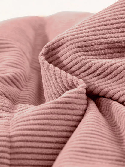 Sarah Express Women's Corduroy Stand Neck Zipped Puffer Vest