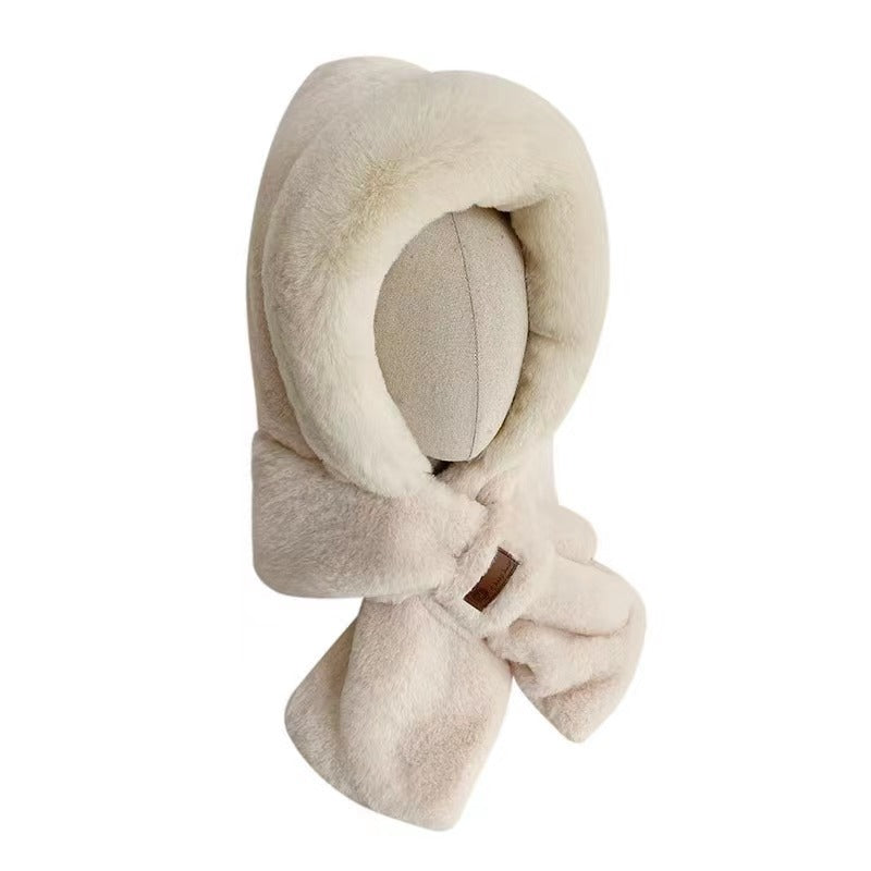 Sarah Express Women's Fleece Lined Winter Hat Ear Protection Warm Beanie with Leather Tag