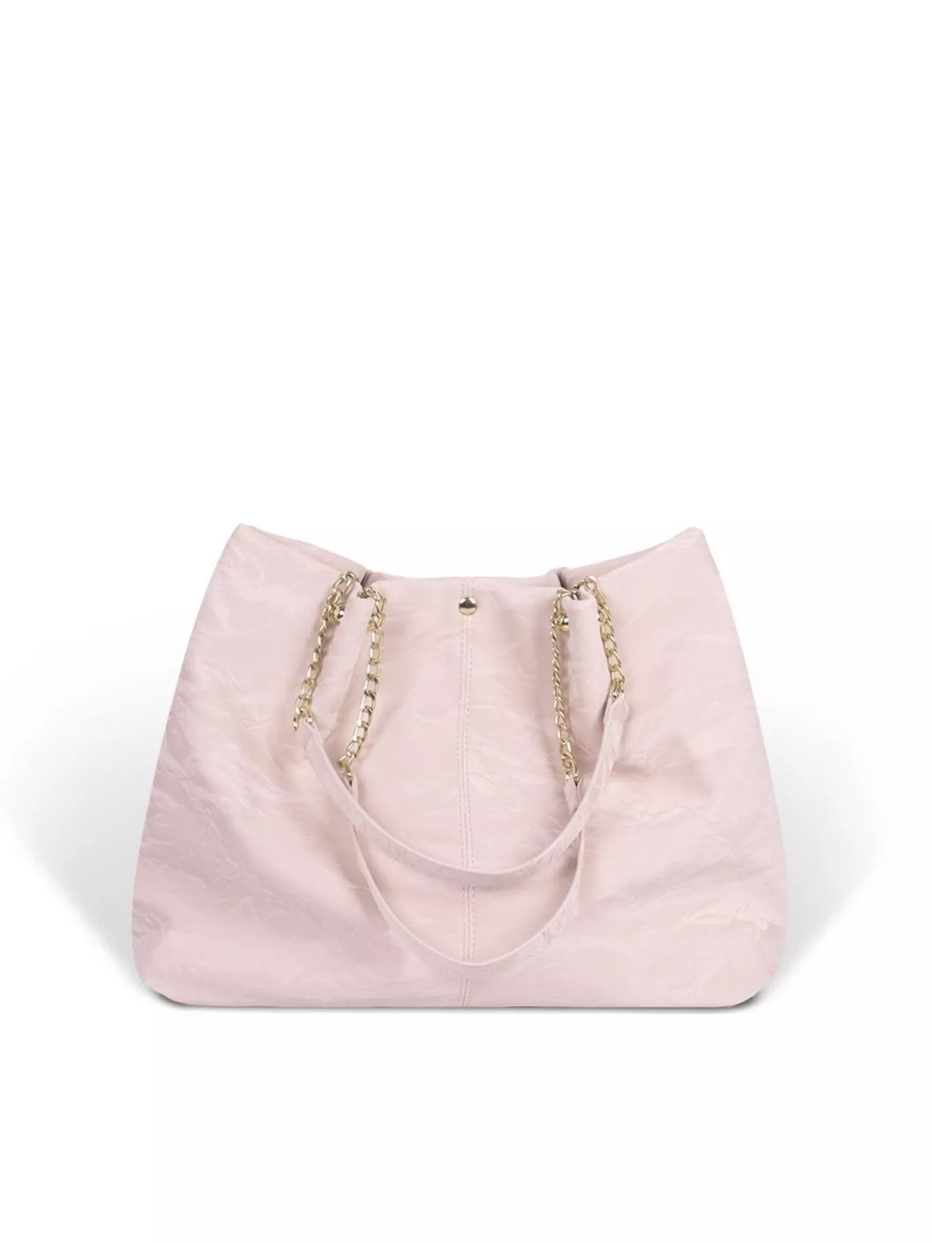 Sarah Express Women's Chain-Accented Tote Bag Pink ONESIZE