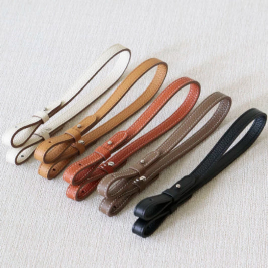 Sarah Express Genuine Leather Bag Strap Replacement – Adjustable Spaghetti Shoulder Strap with Gold & Silver Stud Detail