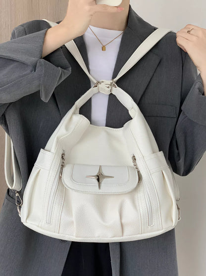 Sarah Express Women's Adjustable Strap Star Decor Convertible Crossbody Bag