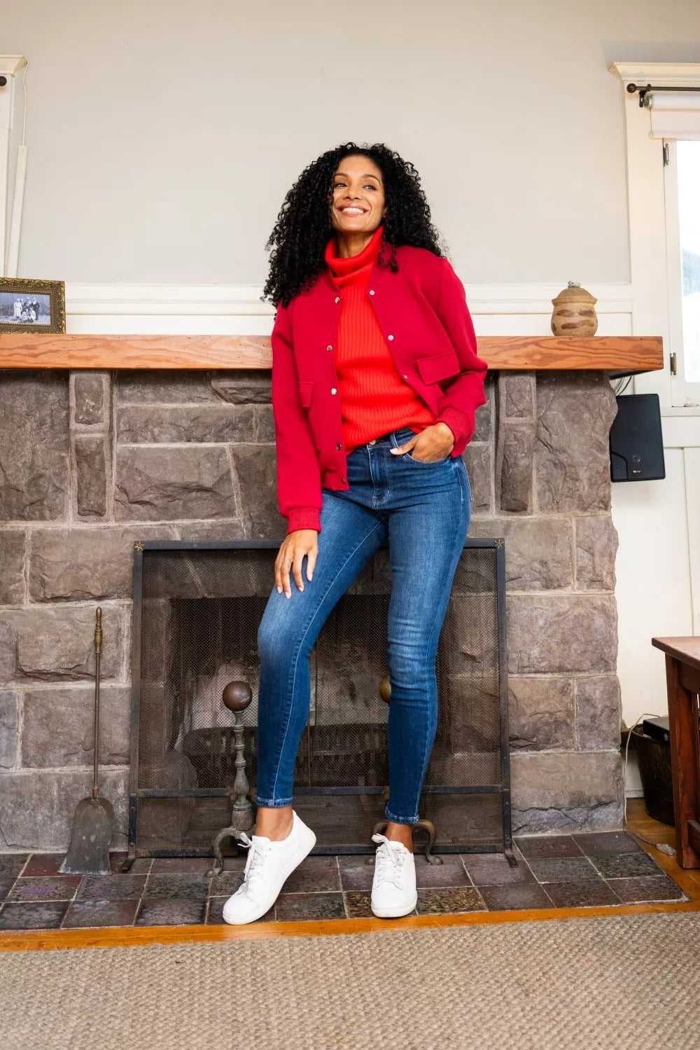 Sarah Express Women's Washed Thermal Skinny Jeans Plus Size DK