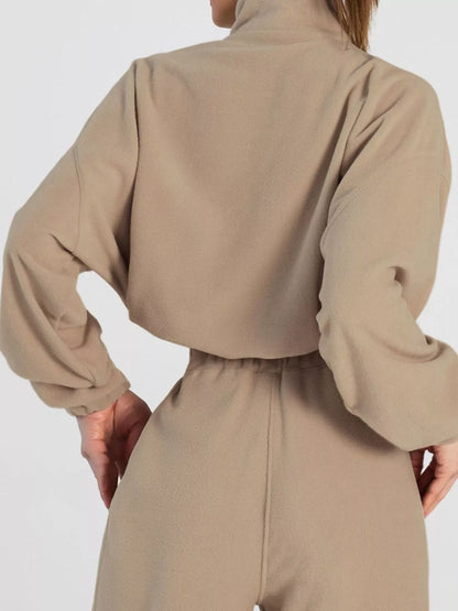 Sarah Express Women's Half Zip Sweatshirt and Pants Set